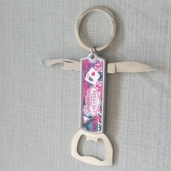 4/$15 Welcome to Fabulous Las Vegas Nevada Sign  Souvenir Multi Tool KeyRing - Picture 6 of 6